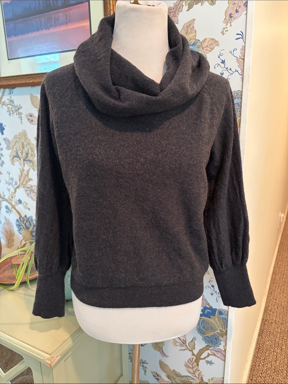 Anthropologie Wool Cowl Neck Sweater